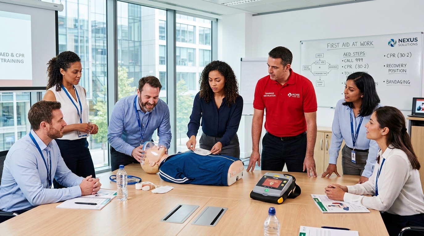 Treinamento de primeiros socorros em empresas
