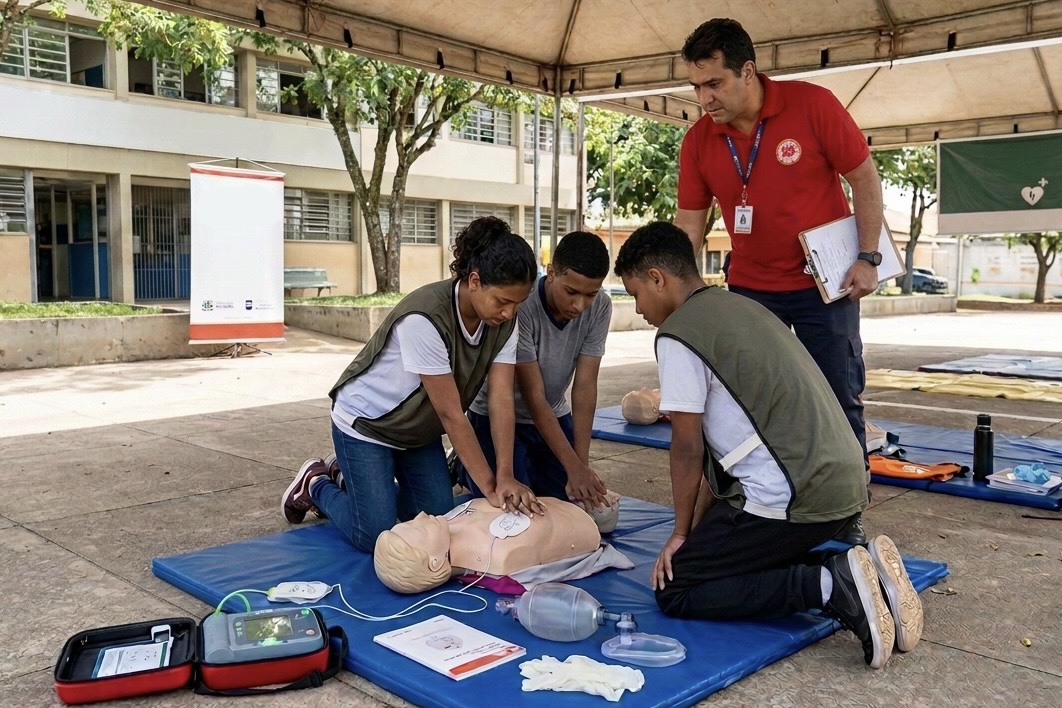 Treinamento prático de primeiros socorros